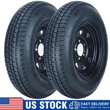 2-pack Trailer Tire St17580d13 Tires W 13 Rims 5 Lug Wheels 6pr Load Range C 2-pack Trailer Tire St17580d13 Tires W 13 Rims 5 Lug Wheels 6pr Load Range C
