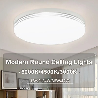 Runde LED Decken Leuchte Modern Panel Lampe Küche Balkon Flur Beleuchtung