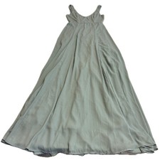 Show Me Your Mumu Dress Women Small Green Silver Sage Jen Maxi V-Neck