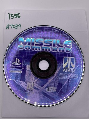 Missile Command Sony PlayStation 1 Disc Only PS1 Black Label  No Tracking 7356