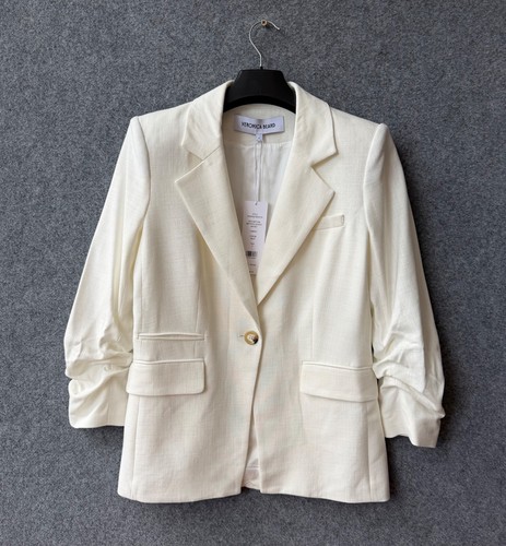 Veronica Beard Battista Dickey Jacket Cream Blazer