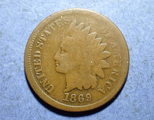 1869 Indian Cent  Good-