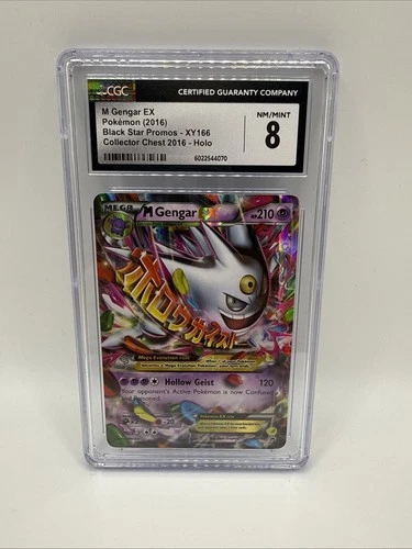 M Gengar EX XY166 2016  XY Holo CGC 8    Black star promo