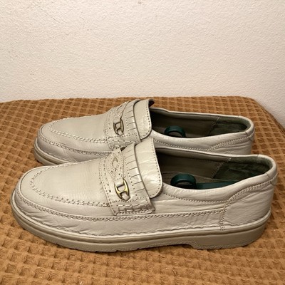 VTG RidgeWood Penny Loafer Mens Sz 42 US 9 Dress Sneakers Gray Leather