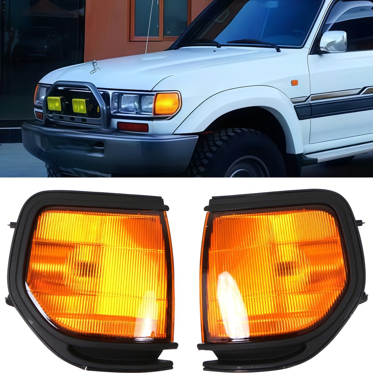Corner Light Turn Lamp For Toyota Land Cruiser LC80 FJ80 1990-1997