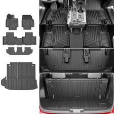 powoq Floor Mat Compatible with 2020-2026 Toyota Highlander Cargo Mat Trunk L...