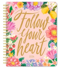 Bonnie Marcus OFFICIAL 2026 6x7.75 Inch Weekly Desk Planner | Foil Stamped Cover