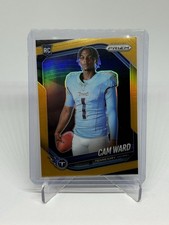 2025 Panini Prizm #441 Cam Ward RC Rookie /10 Gold Prizm Variation