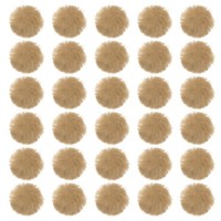 Kunstpelz-Pompons FüR HüTe, 30 StüCk Flauschige Weiche Pelz-Pompons, Khaki
