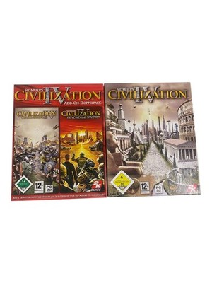 Sid Meier's Civilization IV 4 + Add On Doppelpack PC Big Box Spiel Game Bigbox
