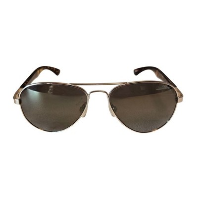 Floats Italian Design Polarized Sunglasses Aviator Silver Tortoise Shell F4167
