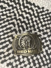 1988 Red Man Pinkerton Belt Buckle #6