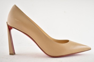 Christian Louboutin Condora 85 Nude Blush Kid Leather Pointed Toe