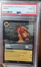 2024 Disney Lorcana EN 3 192 Simba PSA 10 GEM MINT Super Rare