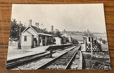 Postcard RPPC Wellow Railway Station Somerset & Dorset Line c.1905 VGC Unposted