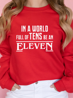 Stranger Things Eleven Sweatshirt oder Hoody mit Rundhalsausschnitt #00711