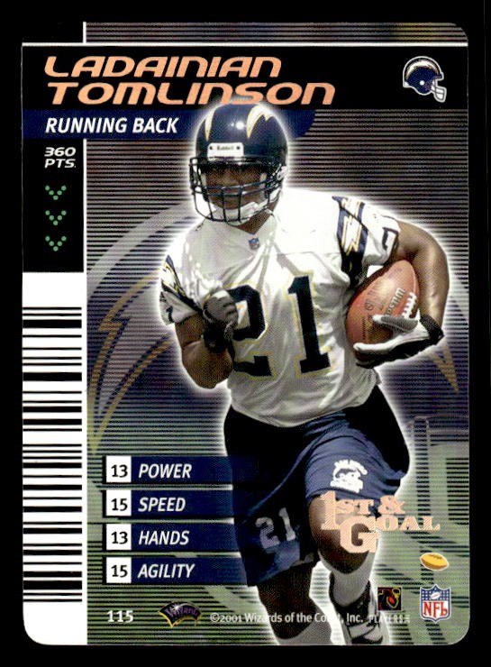 LaDainian Tomlinson NFL Showdown 1st & Goal #115 1st & Goal
