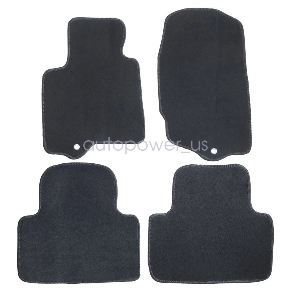 Alfombrillas alfombrillas delanteras traseras terciopelo negro para Infiniti FX35/FX50/QX70 2009-2017 Foto 4 de 4