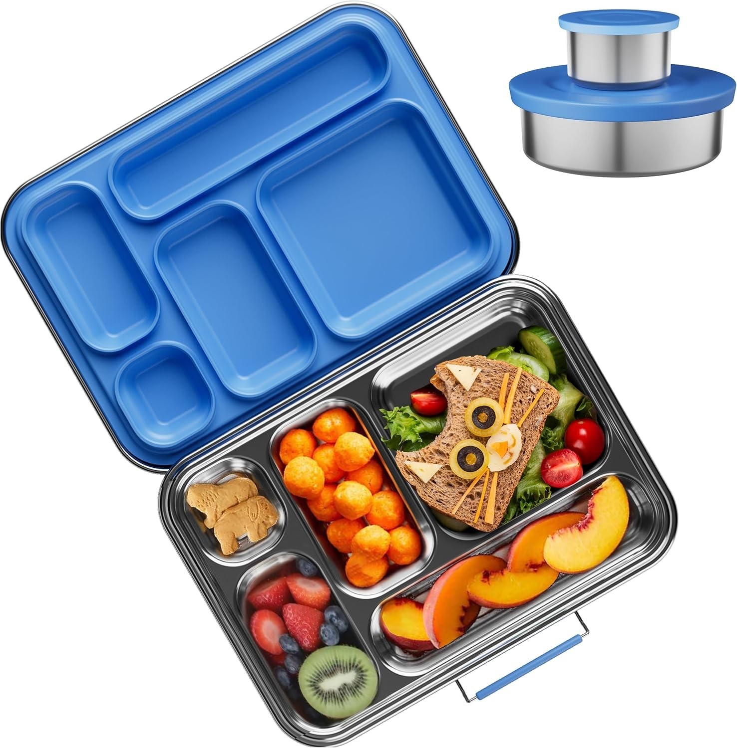 Kids, Kids Metal Bento Lunch Box Bpa Free Lunch Box