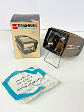 Vintage GAF Pana-Vue Lighted 2x2 Slide Viewer with Original Box Battery Operated