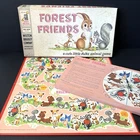 Vintage 1962 Milton Bradley Forest Friends Children's Board Game COMPLETE