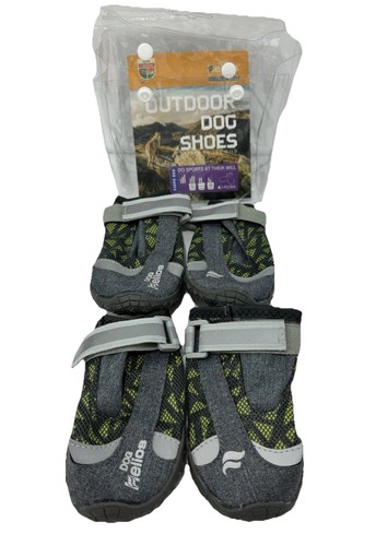 Stivali scarpe cane antiscivolo centrali Pet Life grigio grandi serie Helios outdoor - Foto 4 di 6