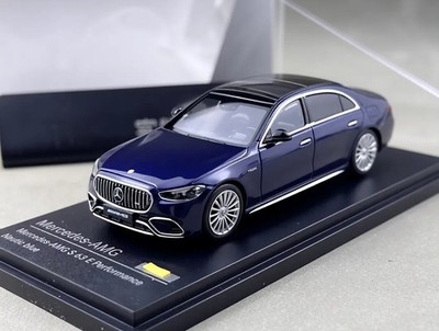 AR 1:64 Navy Blue Benz S63 E Performance Sport Model Diecast Metal Car