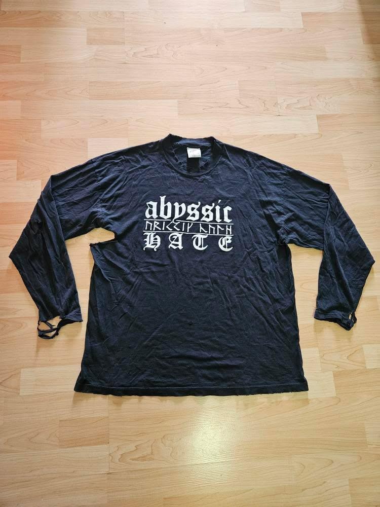 Abyssic Hate Vintage Longsleeve XL Logo Dsbm