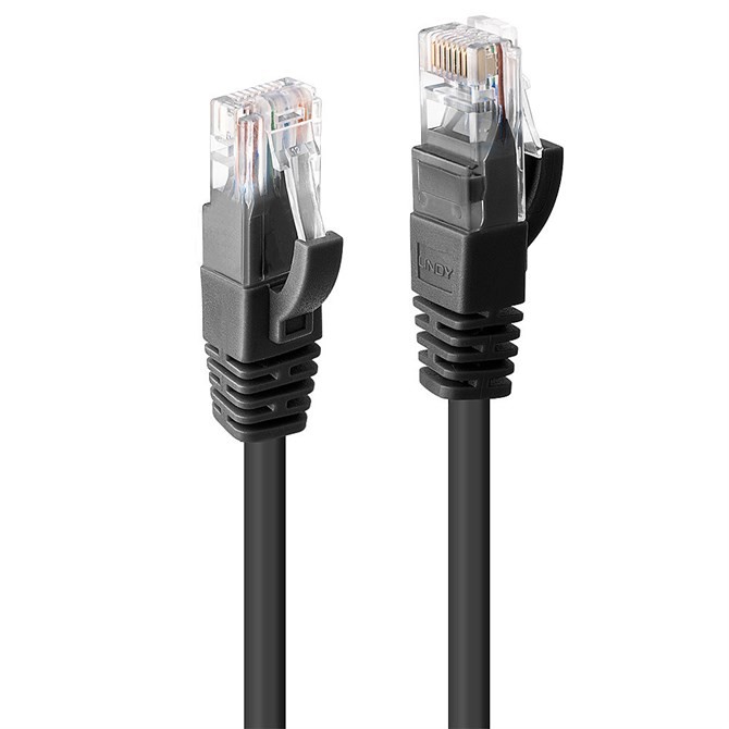 Lindy 1m Cat.6 U/UTP Cable Black