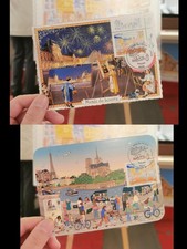 2 CARTE MAXIMUM POSTCARD Fête du timbre peintres de rue 2026 FRANCE