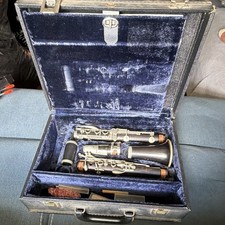Evette Bb Clarinet Black Grenadilla Wood Body with Hard Case Included