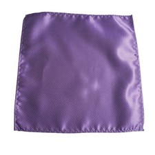 Lavender Purple Pocket Square Silk Formal Accessory Suit Wedding Prom Gift