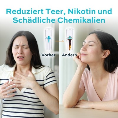 Paffright 1200 Zigarettenfilter Aufsatz, 8mm, Anti Teer Zigarettenspitzen |  eBay.de