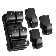 Power Window Switch Driver Passenger Side 4 Pcs for 2007-2013 Chevy Silverado...