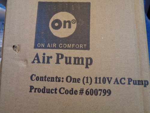 NEW Intertek On Air Comfort Dream Inflatable Bed Sofa Pump # 600799 # HY-AL00-F - Picture 2 of 12