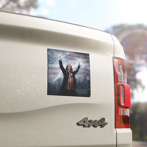 Imanes patrióticos divertidos Benjamin Franklin Lightning - Accesorios para automóvil, Murica - Imagen 5 de 5