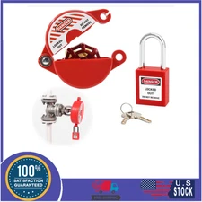 Outdoor Faucet Locks with Safety Padlock - Water Spigot Lock, Hose Bib Lock...