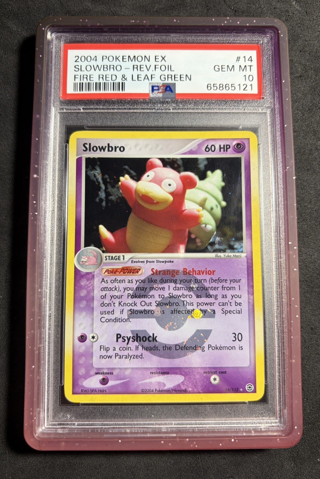 2004 Pokemon #14 Slowbro-Rev.Foil front