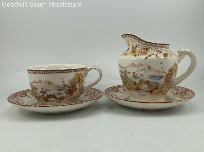 Vintage Brown & Ritchie Oriental Gardens Tea Serving Lot 4