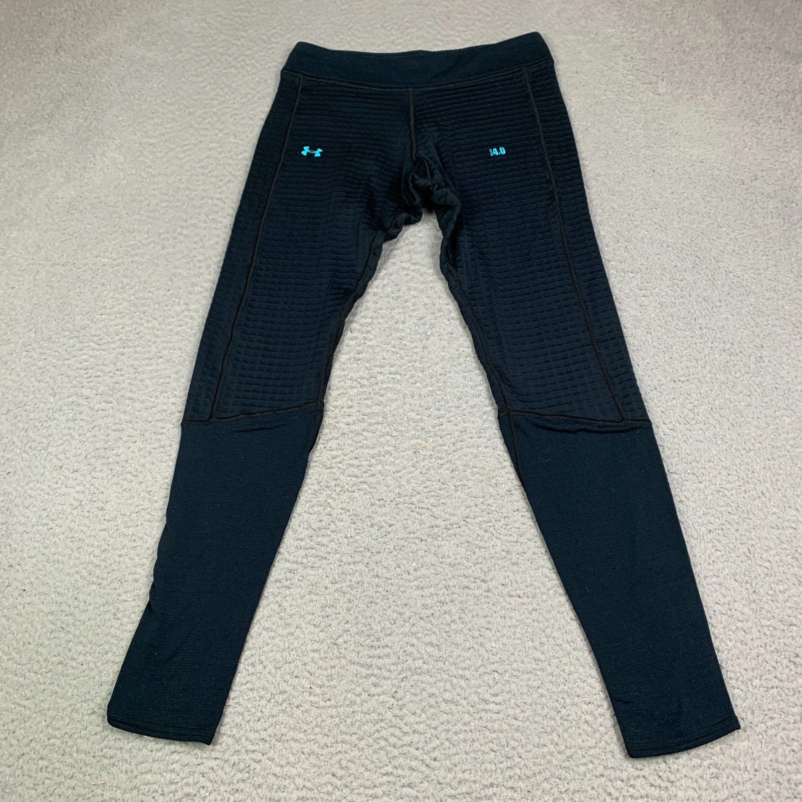 Under Armour Base 4.0 Pants Womens Small Black Leggings Pant ColdGear Base Layer