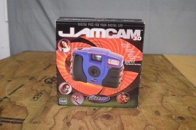 JamCam 3.0 Digital Camera Blue 640x480 USB Vintage 2000s Boxed Complete Set