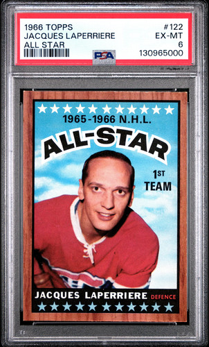Jacques Laperriere #67 1966 Topps card