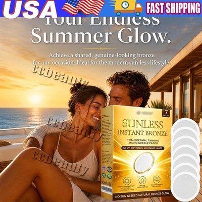 2026 Sunless Natural Glow Tanning Microdarts Patch Enhances Natural Tan ~20% OFF