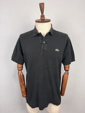 Lacoste Classic Fit Black Short Sleeve Casual Polo Shirt Sz L