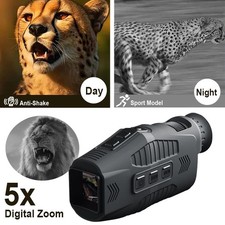 R11 Night Vision Goggles Monocular 1080P 5X Zoom Video Record Telescope Hunting