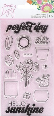 3er Pack - Dear Lizzy Here & Now Acryl Stempel 16/Pkg - - DL356661