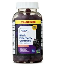 Equate Black Elderberry Dietary Supplement Gummies 50 mg 120 Count