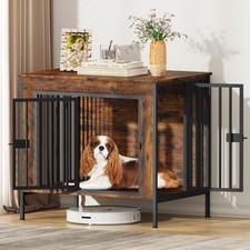 Dog Crate Furniture for 1 or 2 Dogs, Heavy Duty Single/Double Dog Crates