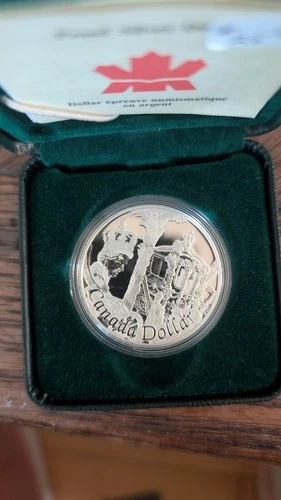 2002 Canadian Golden Jubilee Proof Silver Dollar OGP COA from Royal Mint