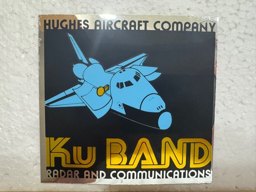 Vintage Hughes Aircraft Company - NASA Space Shuttle Sticker - Ku Band